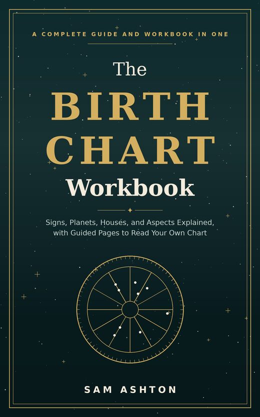 The Birth Chart Workbook: Printable Astrology Guide and Journal book cover